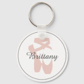 Porte-clés Chaussure de ballon personnalisée Ballerina Nom du (Verso)