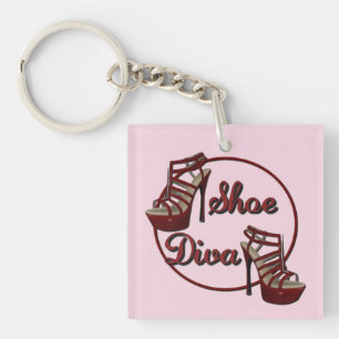 Porte-clés Chaussure Diva Humour femme Porte - clé rose
