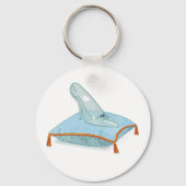 Porte-clés Chaussure En Verre Sur Un Coussin (Recto)
