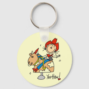 Porte-clés Chaussure Figure Cowgirl Yee Haw Tshirts et cadeau