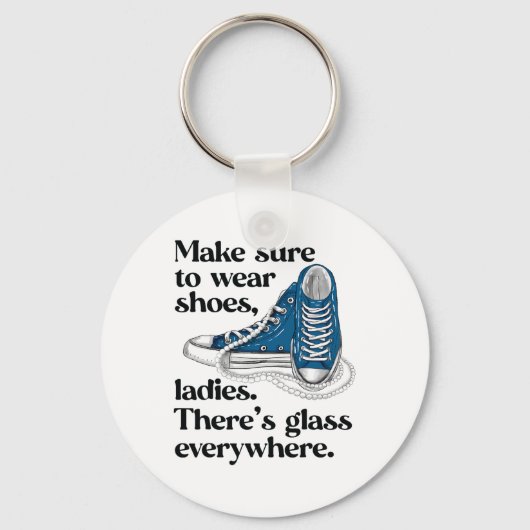 Porte-clés Chaussures Dames Il y a Gl Partout Baskets Perles (Recto)
