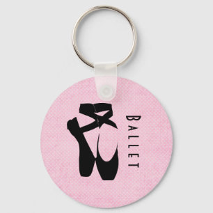 Porte-clés Chaussures de Ballet Noir En Pointe