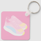 Porte-clés Chaussures de course roses (Dos)