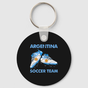 Porte-clés Chaussures de football vintage drapeau Argentine A
