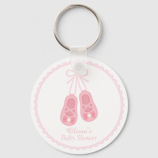 Porte-clés Chaussures fille mignonne Ballerina Baby shower Fa (Recto)