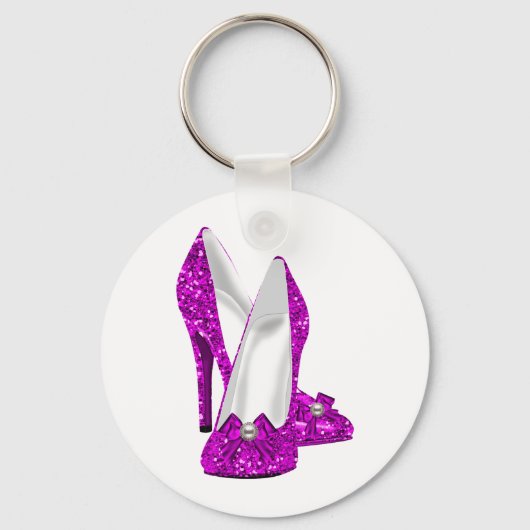 Porte-clés Chaussures haute talon Stileto Parties scintillant (Recto)
