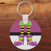 Porte-clés Chaussures rétro Funky Halloween (Recto)