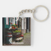 Porte-clés Chaussures traditionnelles en bois hollandais sur  (Dos)