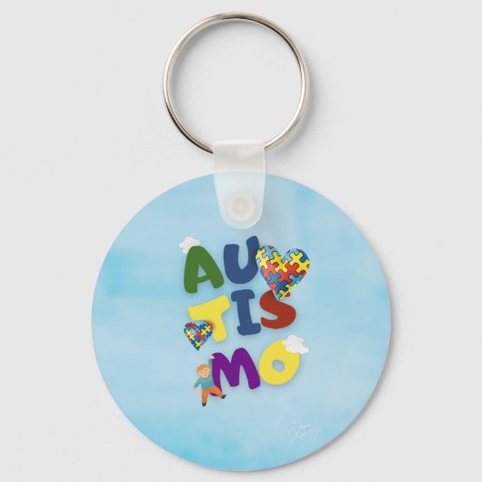 Porte-clés Chaveiro Mãe de Autista (Recto)