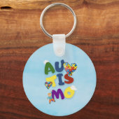 Porte-clés Chaveiro Mãe de Autista (Verso)
