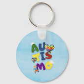 Porte-clés Chaveiro Mãe de Autista (Verso)