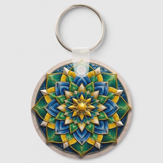 Porte-clés Chaveiro Mandala Luxo - 01 (Recto)