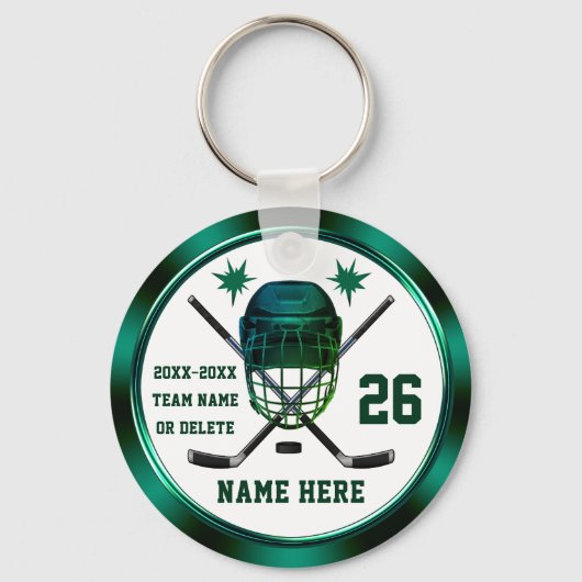Porte-clés Cheap Custom, End of Year Gifts for Hockey Players (Recto)
