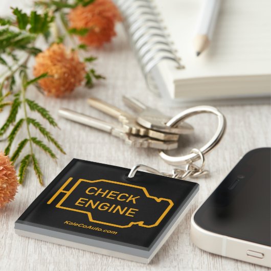 Porte-clés Check Engine Light Keychain (Devant Droit)