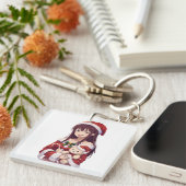 Porte-clés Cheeky Christmas Girl (Devant Droit)