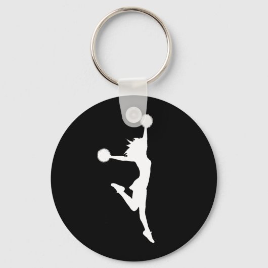 Porte-clés Cheer 2 Porte - clé en silhouette noir (Recto)