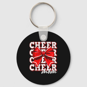 Porte-clés Cheer Maman Cheerleader Arc Plus Grand Fan Équipe