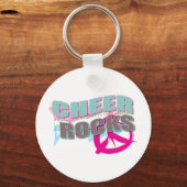 Porte-clés Cheer Rocks Cadeaux pour Cheerleaders! (Recto)