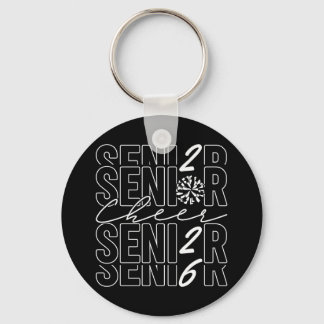 Porte-clés Cheer Senior 2026 Metal Circle Keychain