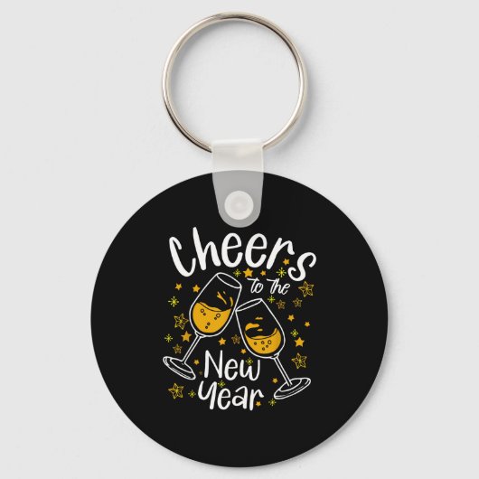 Porte-clés Cheers To A New Year Eve Party Countdown Happy New (Recto)
