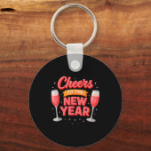 Porte-clés Cheers To The New Year 2026 Champagne New Years Ev (Recto)