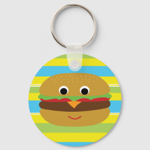 Porte-clés Cheeseburger rétro