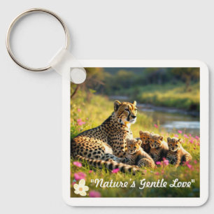 Porte-clés "Cheetah Cubs at Play"