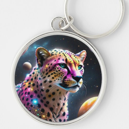 Porte-clés Cheetah dans le Porte - clé spatial (Devant)