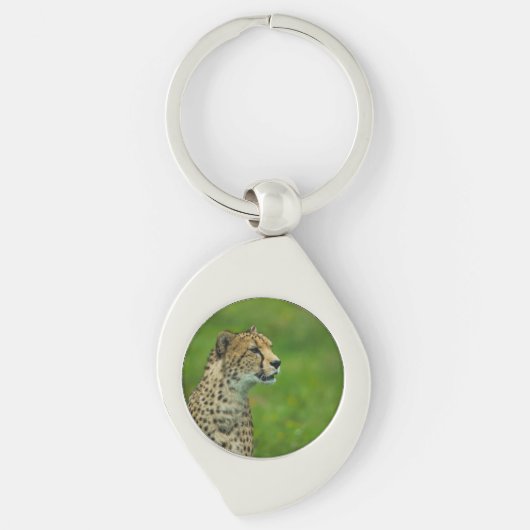 Porte-clés Cheetah Sur Un Point De Vue (Devant)