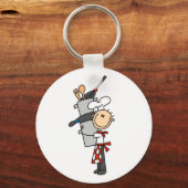 Porte-clés Chef avec pots et pots (Recto)
