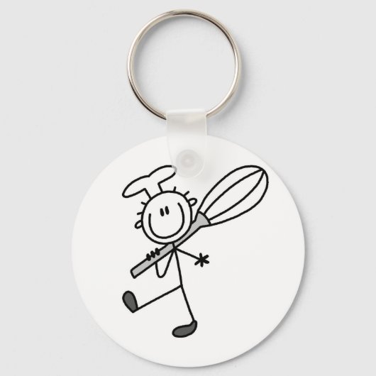 Porte-clés Chef Bâtonnet Avec Fouet (Recto)