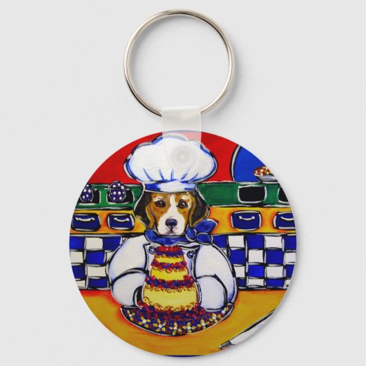 Porte-clés Chef beagle (Recto)