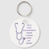 Porte-clés Chef coque Infirmière Coeur (Recto)
