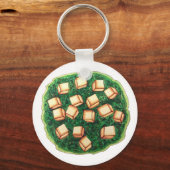 Porte-clés Chef cuisinier indien India Saag Paneer Fromage à  (Recto)