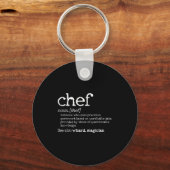 Porte-clés Chef Definition - Funny Dictionary Cooking Gift Ta (Recto)