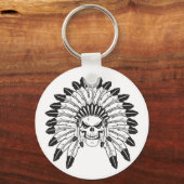 Porte-clés Chef du crâne indien (Recto)