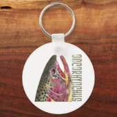 Porte-clés Chef du poisson de truite arc-en-ciel (Recto)