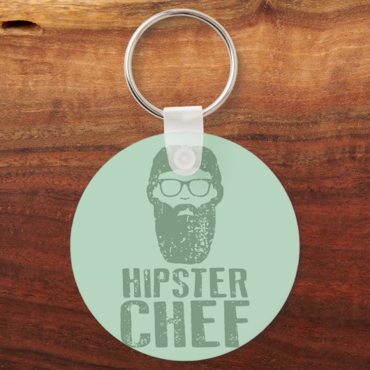 Porte-clés Chef Hipster (Recto)