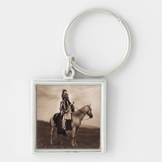 Porte-clés Chef indien vintage de guerre (Devant)