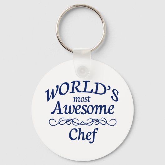 Porte-clés Chef le plus génial du monde (Recto)
