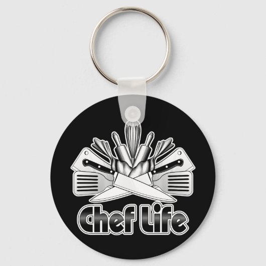 Porte-clés Chef Life : Ustensiles de cuisine (Recto)