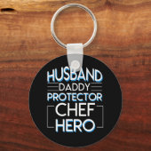 Porte-clés Chef Mari Daddy Protecteur Chef Son (Recto)