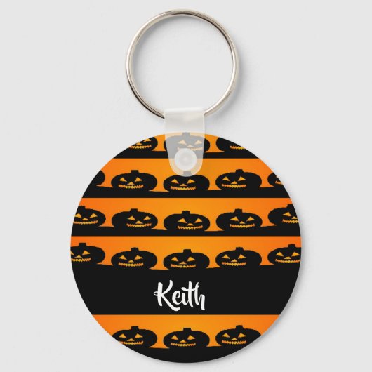Porte-clés Chefs citrouilles thème halloween (Recto)