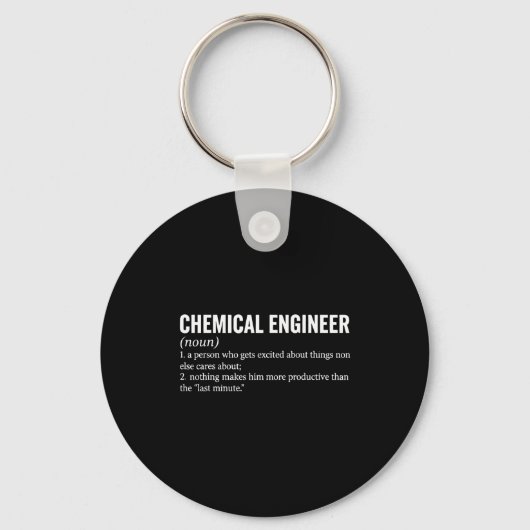 Porte-clés Chemical Engineer Profession Definition Engineerin (Recto)
