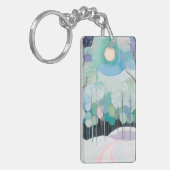 Porte-clés Chemin sous la lune pastel (Devant gauche)
