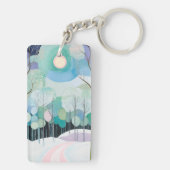 Porte-clés Chemin sous la lune pastel (Dos)
