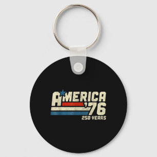 Porte-clés Chemise 250e anniversaire États-Unis Aamerica Rétr