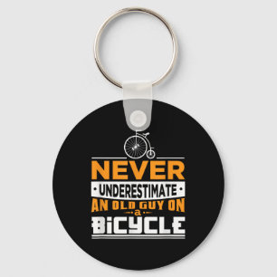 Porte-clés Chemise À Vélo Pour Grand-Père Cycliste Citation A