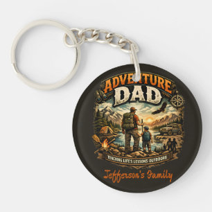 Porte-clés Chemise Adventure Dad – Camping Extérieur Vintage