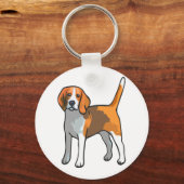 Porte-clés Chemise beagle Chien T (Recto)